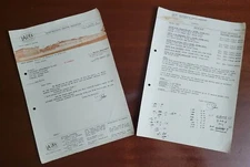 Vintage Letter Invoice from "Lares" Italy to Malta Portanier  1969