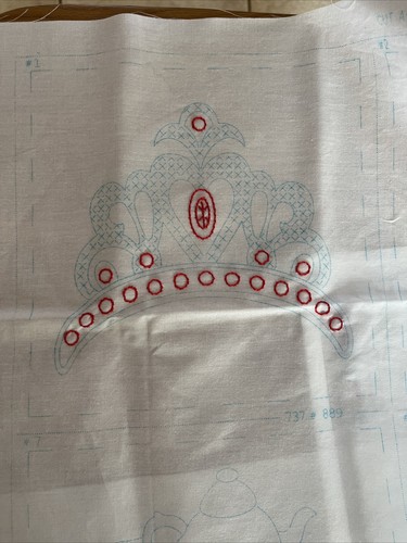 Jack Dempsey Princess Quilt Blocks Twelve 9x9 Made In The ๐บ๐ธ Started - Picture 6 of 7