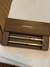 Vintage Paper Mate Ball-Point Pen & Pencil Set box- Roundup Lasso
