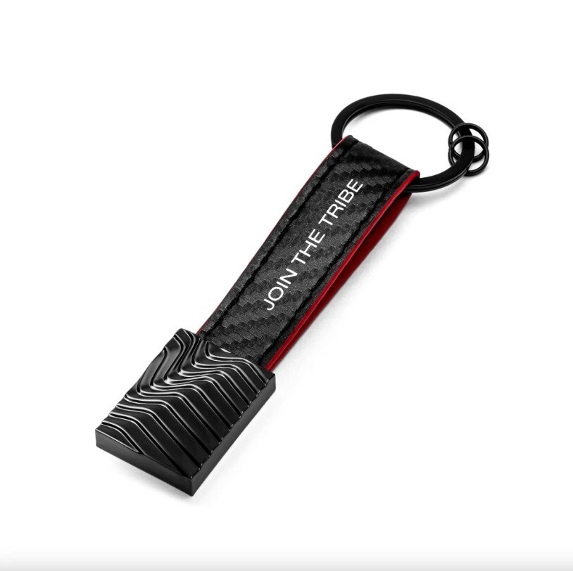 PORTACHIAVI IN METALLO NERO PELLE CARBONIO ALFA ROMEO ORIGINALE 6002351751 - Immagine 2 di 4