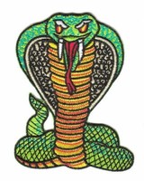 AufnäHer Schlange Kobra 8 X 10 Cm Patch