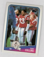 1988 Topps Football #178 Tony Collins New England Patriots