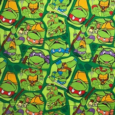 Raro Teenage Mutant Ninja Turtle Héroes de tela en media cáscara POR OOP #BT