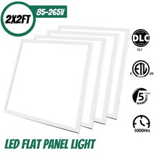2x2 FT LED Flat Panel Light 45W 5000K, 0-10V Dimmable Drop Ceiling Light Fixture