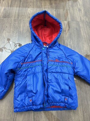 Izod Lacoste Vintage Kinder Jacke blau und rot #Kindermode 