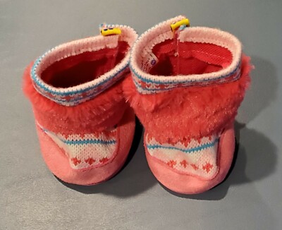Build A Bear Pink Winter Boots Faux Fur