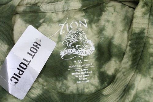 John Lennon T shirt Medium War Is Over If You Want It Zion Rootswear Tie Dye - Picture 7 of 7