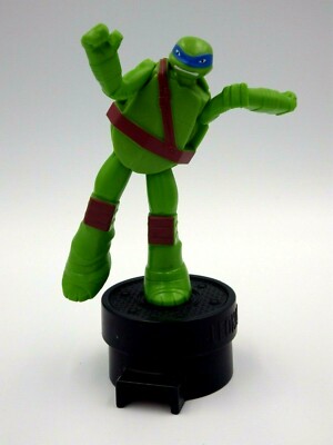 TMNT LEONARDO Ninja Schildkröte Figur auf BURGER KING Viacom Sockel 12 cm