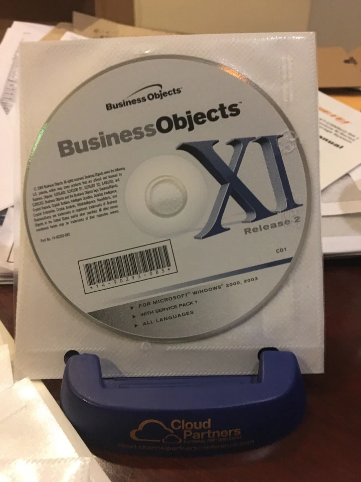 Business Objects XI Release2 With Service Pack 1. Never Used. CD1,CD2,CD3,Rsr CD - Image 2 of 4