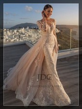 Brautkleider aus Satin Langarm Mermaid Trompete online kaufen