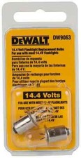 2- DEWALT 2-PACKS 4 Total Bulbs OF 14.4 VOLT FLASHLIGHT REPLACEMENT BULBS DW9063