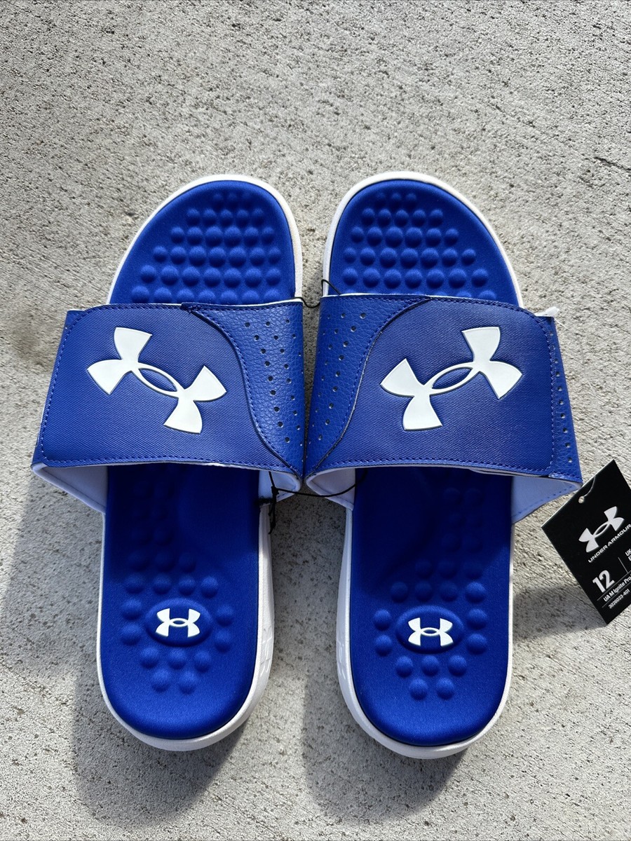 Vintage Under Armour Slides 4D Foam blue and white Amazon.com | Under Armour Women main image 4