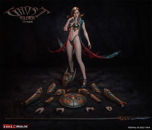TBLeague PL2022-195A Phicen Cuerpo Femenino Sin Costuras Fantasma Soldado Verde 1/6 FIGURA - Imagen 12 de 12