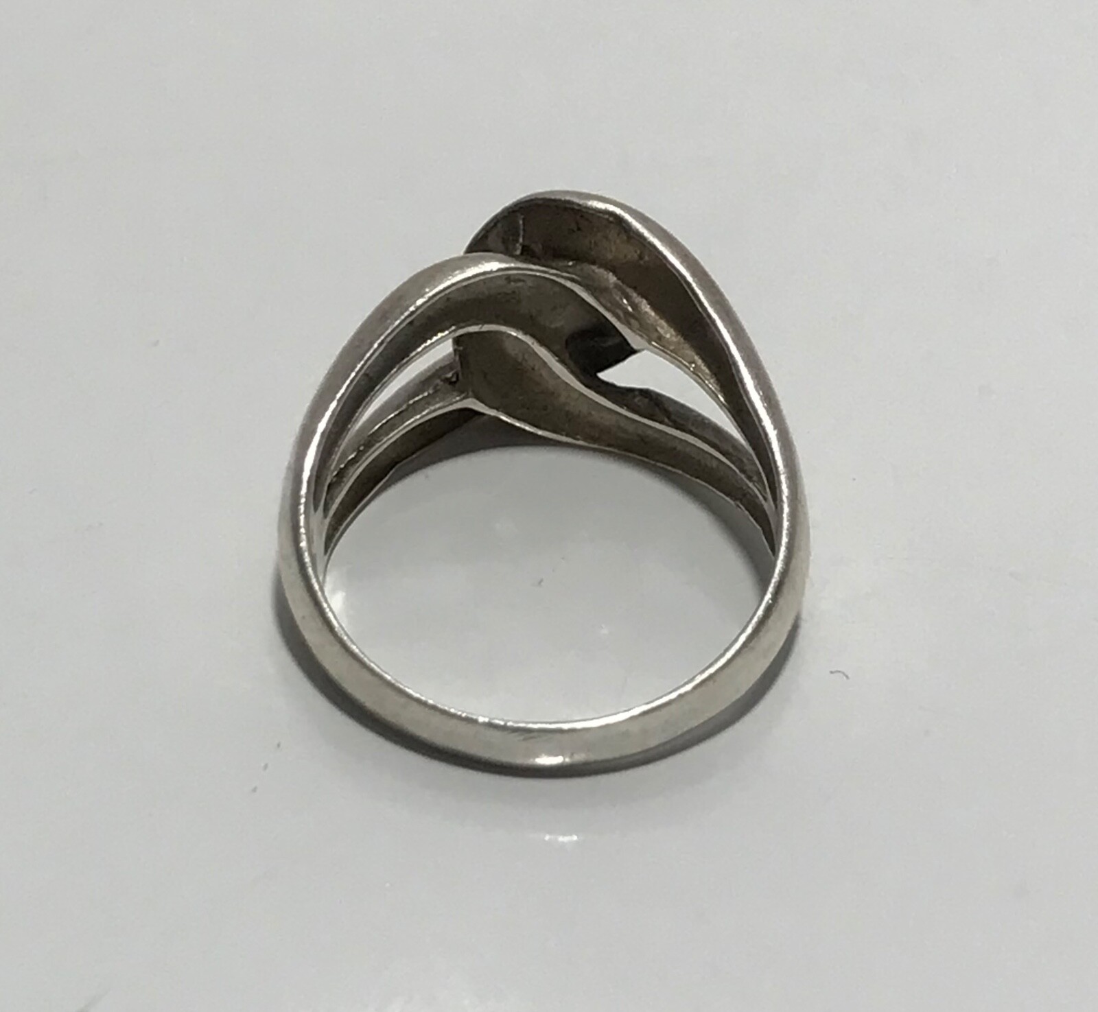 925 NF Sterling Silver Interlocking Loop Ring Siz… - image 9