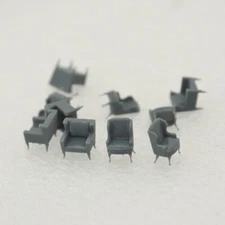 SSMODEL 1:64 Sofa Chair Home FurnitureAccent Arm Chair 10pcs