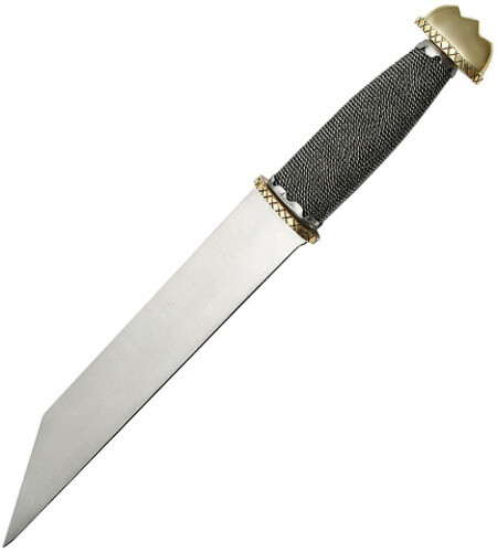 New Pakistan Seax Wire Wrapped Handle Fixed Blade Knife 203340