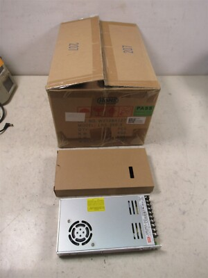 #ad Mean Well MW LRS 350 5 Power Supply Case of 15 New Units AC DC 5V@60A 300W $399.95