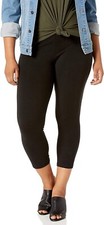 HUE Women's Ultra Capri Leggings with Wide Waistband - U16460