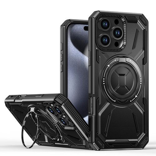For iPhone 16 15 14 Plus 13 12 Pro Max Shockproof Magnetic Ring Stand Case Cover - Picture 14 of 25
