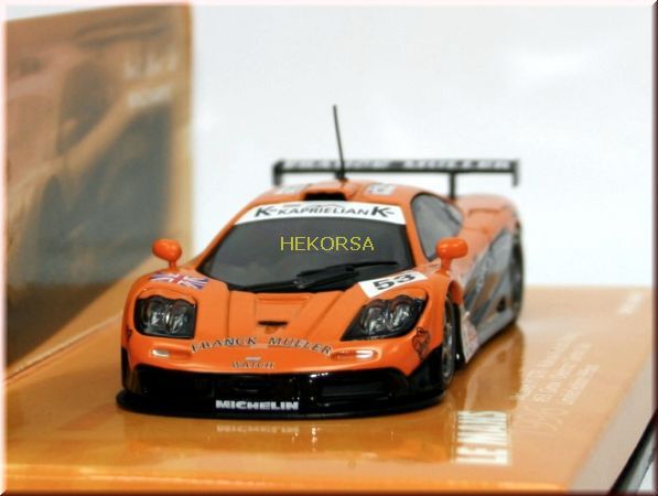 McLaren F1 GTR 1996 ル・マン ミニカー　フランクミュラー McLaren F1 GTR Franck Muller Watch 24H hrs. Le Mans 1996