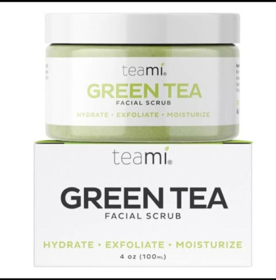 Teami Blends Green Tea Facial Scrub 4 oz. Facial Scrub & Exfoliant Unisex