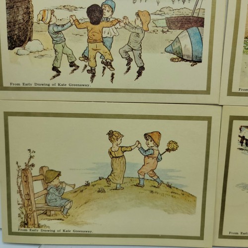 Reproducción infantil vintage de 7 notas de Kate Greenaway en caja de 7 tarjetas Merrimack - Imagen 5 de 11