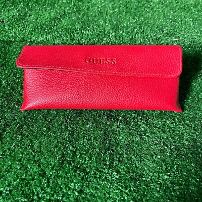 GUESS Eyeglasses Case Authentic Eyewear Glasses Red Case Only