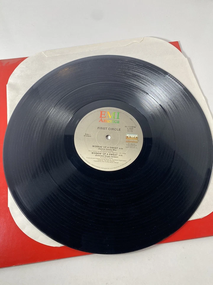 First Circle Workin' Up A Sweat 1987 Vintage 12" Maxi Single EMI America V-19236 - Image 3 of 4