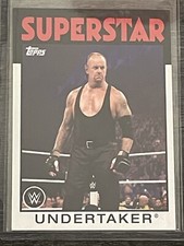 The Undertaker 2016 Topps Heritage WWE Base Card #39 Deadman HOF GOAT 