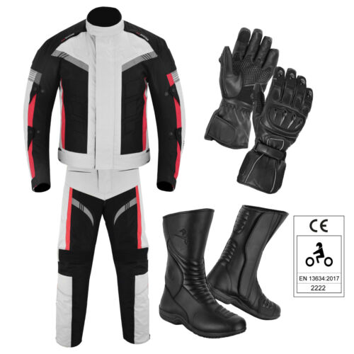 Motorcycle Shoes Boots Motorbike Clothing Racing Suits Jacket Trouser Touring CE - 第 1/23 張圖片