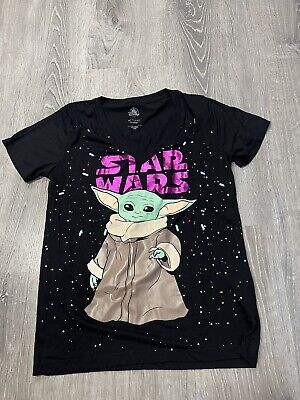 Disney Star Wars Baby Yoda The Child Mandalorian V Neck Ladies