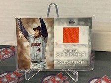 George Springer 2020 Topps Major League Material Game-Used Orange Relic #MLM-GSP
