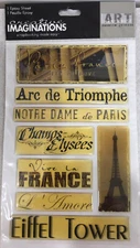 Creative Imaginations “Paris France-City of Love” Danelle Johnson Epoxy Stickers