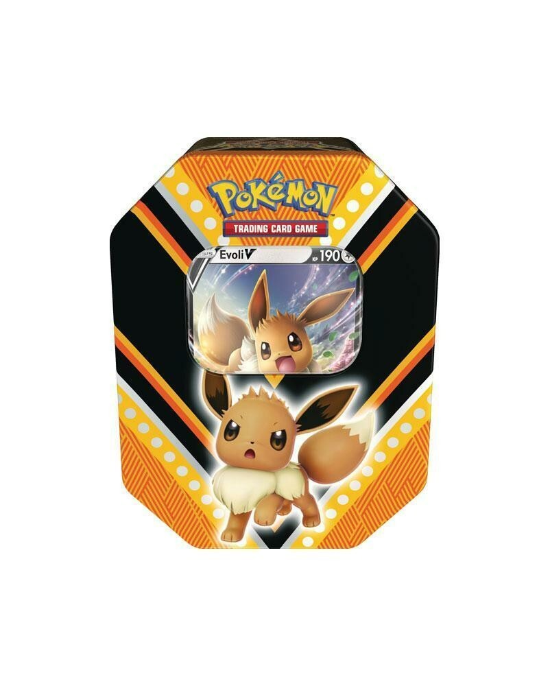 tgc trading card game Pokemon Tin Box Evoli V  edizione tedesco eevee