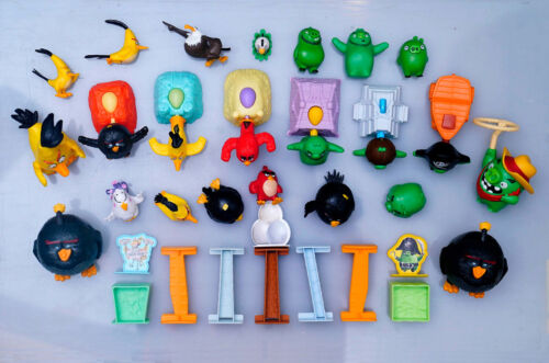 Large Lot of Mixed Angry Birds McDonalds Happy Meal Toys and Figures