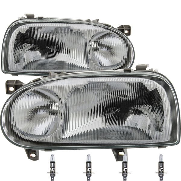 Scheinwerfer Set FüR VW Golf III 3 1H Bj. 91-97 H1+H1 Inkl. Philips Lampen-image