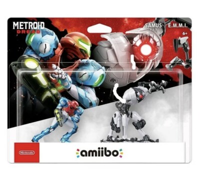 Nintendo amiibo Metroid Dread Samus & E.M.M.I. Figures 2 Pack Set Fast Ship