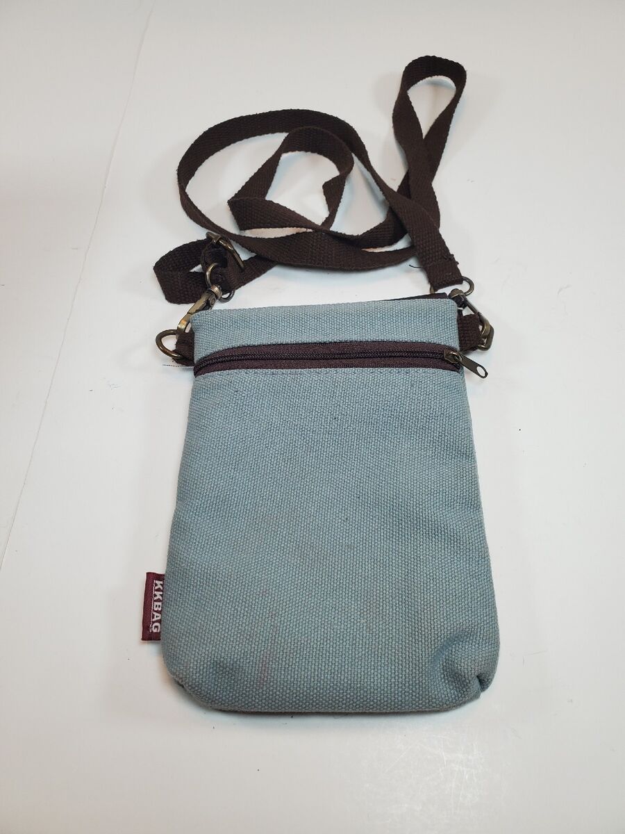 KKBag Totoro Small Canvas Crossbody Bag Purse Gray Brown EUC KKBag Totoro Small Canvas Crossbody Bag Purse Gray Brown EUC