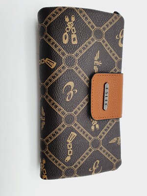 Damen Portemonnaie XL Geldbörse Brieftasche schwarz braun Blau grau Kaffee  ESLEE