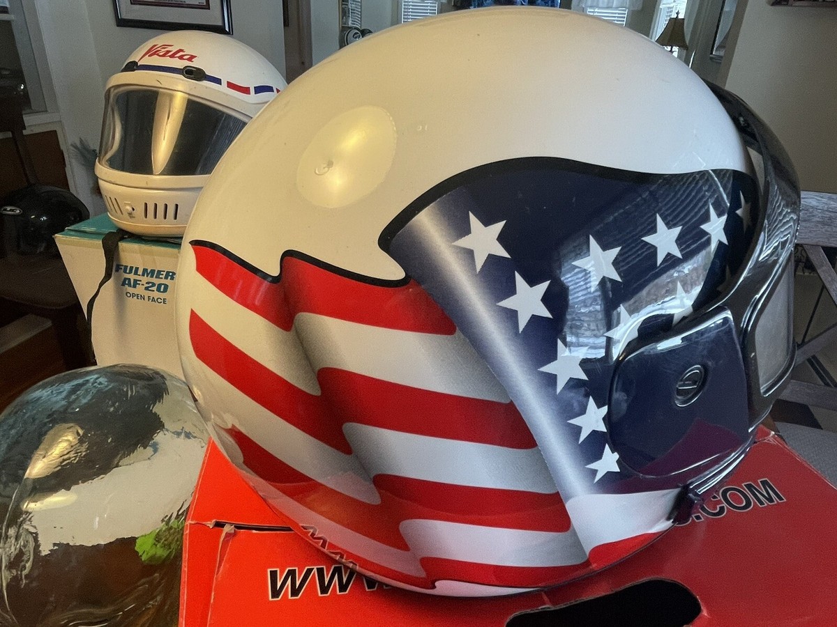 afx fx-76 flag stealth open face motorcycle helmet AFX FX-10 Snowmobile Freedom Flag Helmet Double Lens Shield Size XXXL New  In Box