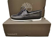 Image of Timberland Classic 2 Eye Cedar Bay Navy Men's Leather Boat Shoes RRP £110