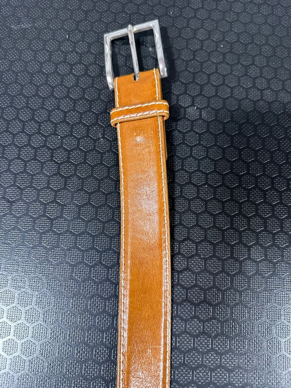 Tom Tailor Genuine Leather Belt Men's Brown Size L Made in India Casual Dress
