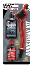 Finish Line Drivetrain Kit Bike Cleaner Grunge Brush Dry Lube EcoTech Degreaser