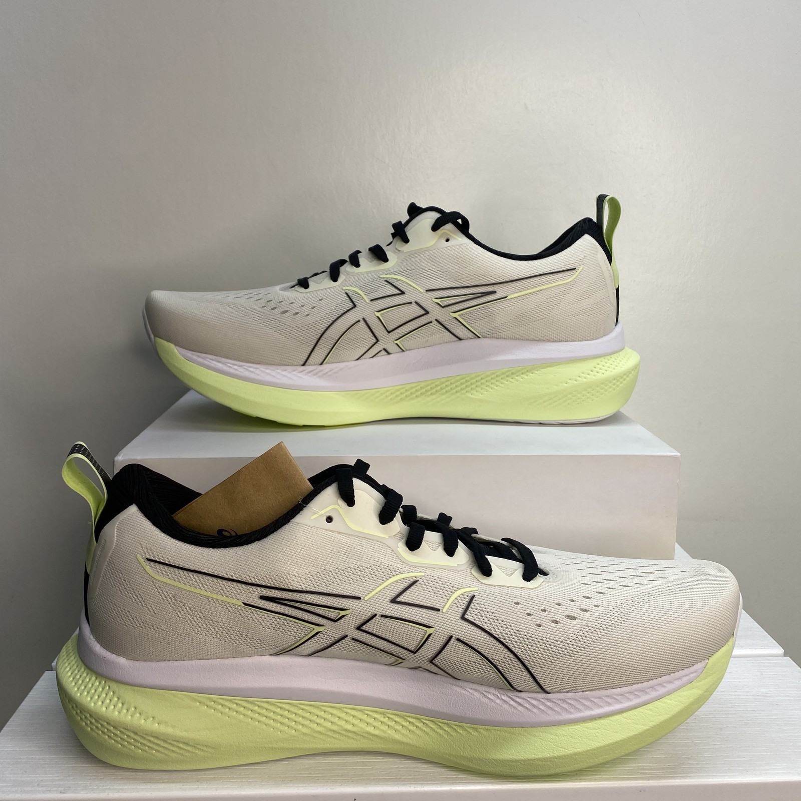 Asics Glideride Max Mens Size 11 Birch Black Mesh Upper Lace Up Running Shoes thumbnail 6