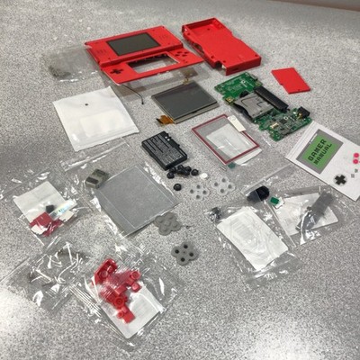 FOR PARTS Nintendo DS Lite Console  Custom Pokemon encyclopedia UNBUILT