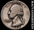 1942 Silver Washington Quarter-Scarce Better Date No Reserve #i3077
