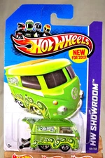 2013 Hot Wheels #169 HW Showroom-Hot Trucks VOLKSWAGEN KOOL KOMBI Green w/5Spoke
