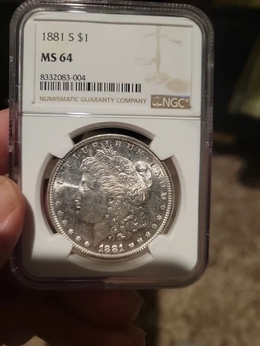 1881-S NGC MS64 Silver Morgan Dollar $1 US Coin! Beautiful Toning Occurring.