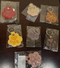 Pet Keychain Dog Cat Paw Keyring Pendant Pouch For Pet Fur Keepsake Key Chain