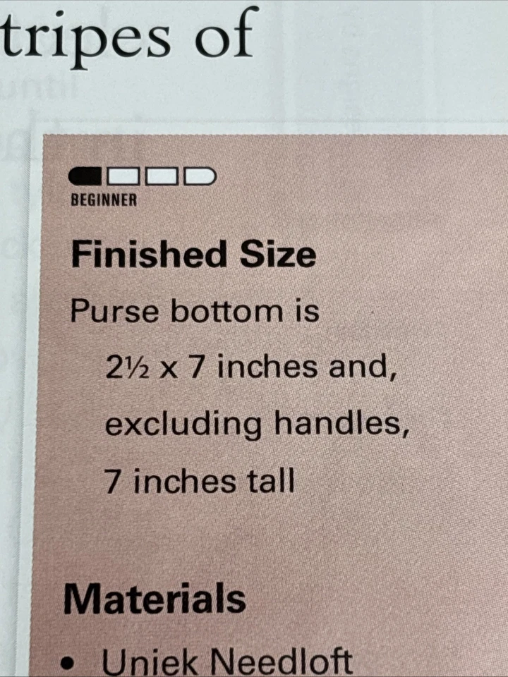 Rainbow Purse Crochet Pattern Page From Book - Image 3 of 4